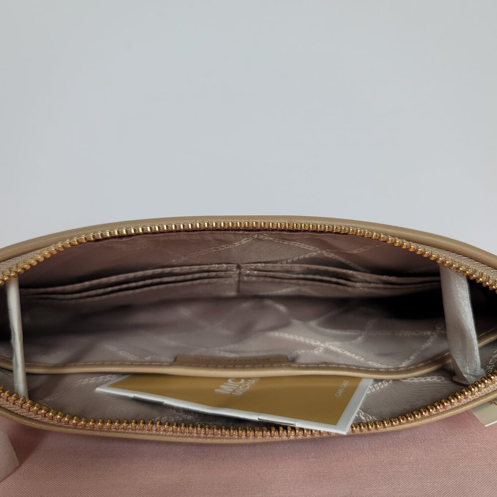 MICHAEL KORS Jet Set Charm Signature Logo Wristlet/Pouch- Camel Multi ⭐ - Picture 13 of 16